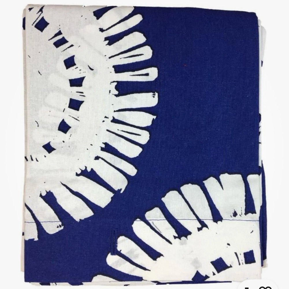 NWOT! Project 62 Cotton Fabric Shower Curtain Cotton Blue Medallion. 72” - Picture 2 of 3